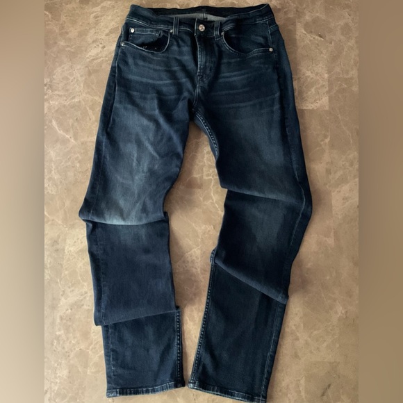 7FAM Jeans sliming dark wash sz 32 slimmy streetwear - Picture 1 of 12